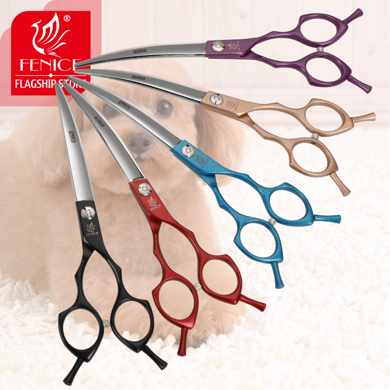 Professional Pet Grooming Scissors Curved - Forbici per toelettatura animali curve colorate
