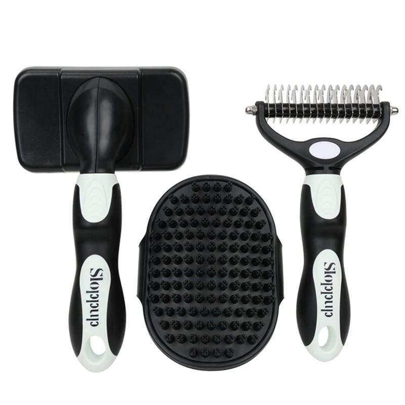 Slicker Brush Self Cleaning Pet Grooming - NOVITÀ DISPONIBILE - 3 PEZZI Per
