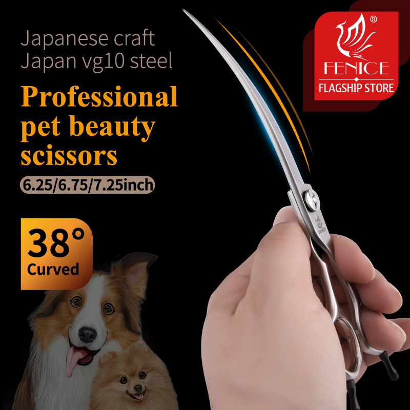 Professional Pet Grooming Scissors Curved - Forbici Curve per toelettatura professionale per