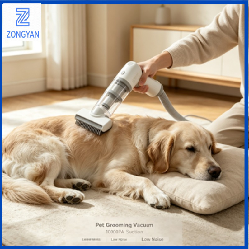 Pet Grooming Vacuum Suction Kit 5 In 1 - ZONGYAN Aspirapolvere per la toelettatura degli