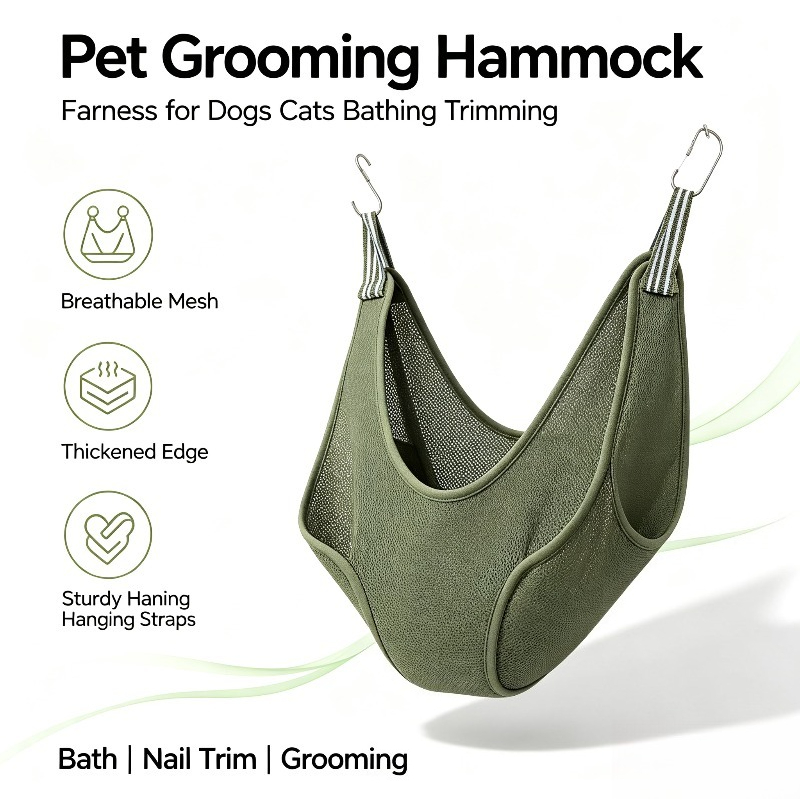 Pet Grooming Hammock Sling Restraint - Amaca per toelettatura animali domestici, borsa