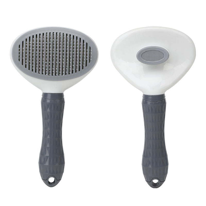 Slicker Brush Self Cleaning Pet Grooming - Spazzola per la toelettatura dei gatti,
