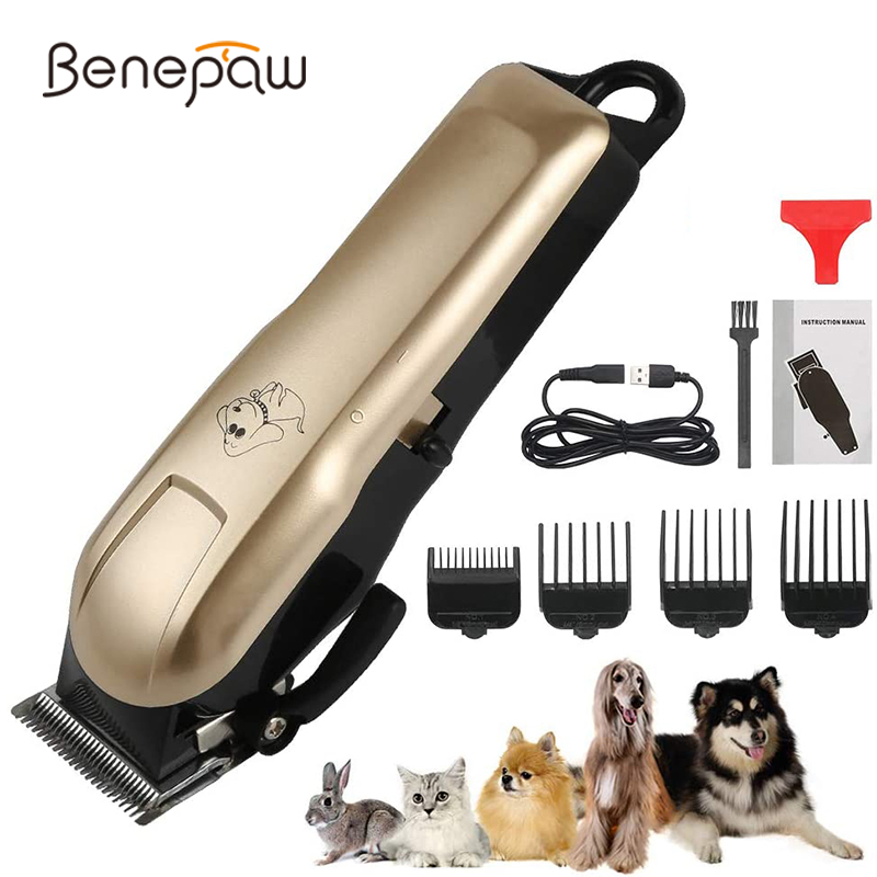 Cordless Dog Clippers Low Noise Grooming - Benepaw Professionale Dei Capelli di Cane