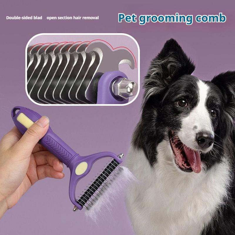 Undercoat Rake Dematting Tool Dog Shedding - Pettine per la toelettatura degli animali
