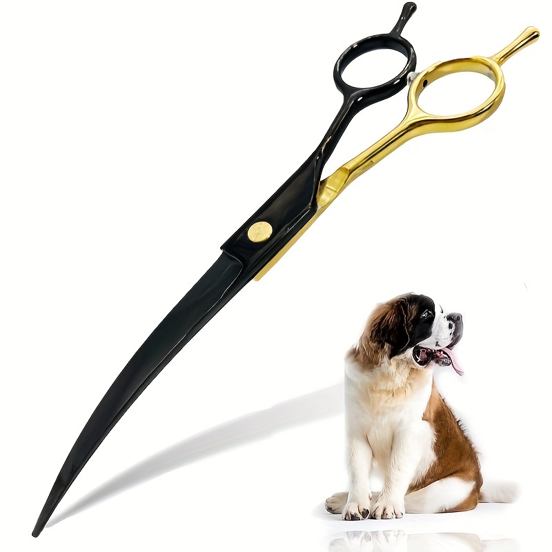 Professional Pet Grooming Scissors Curved - Forbici Curve per Toelettatura Cani, Forbici