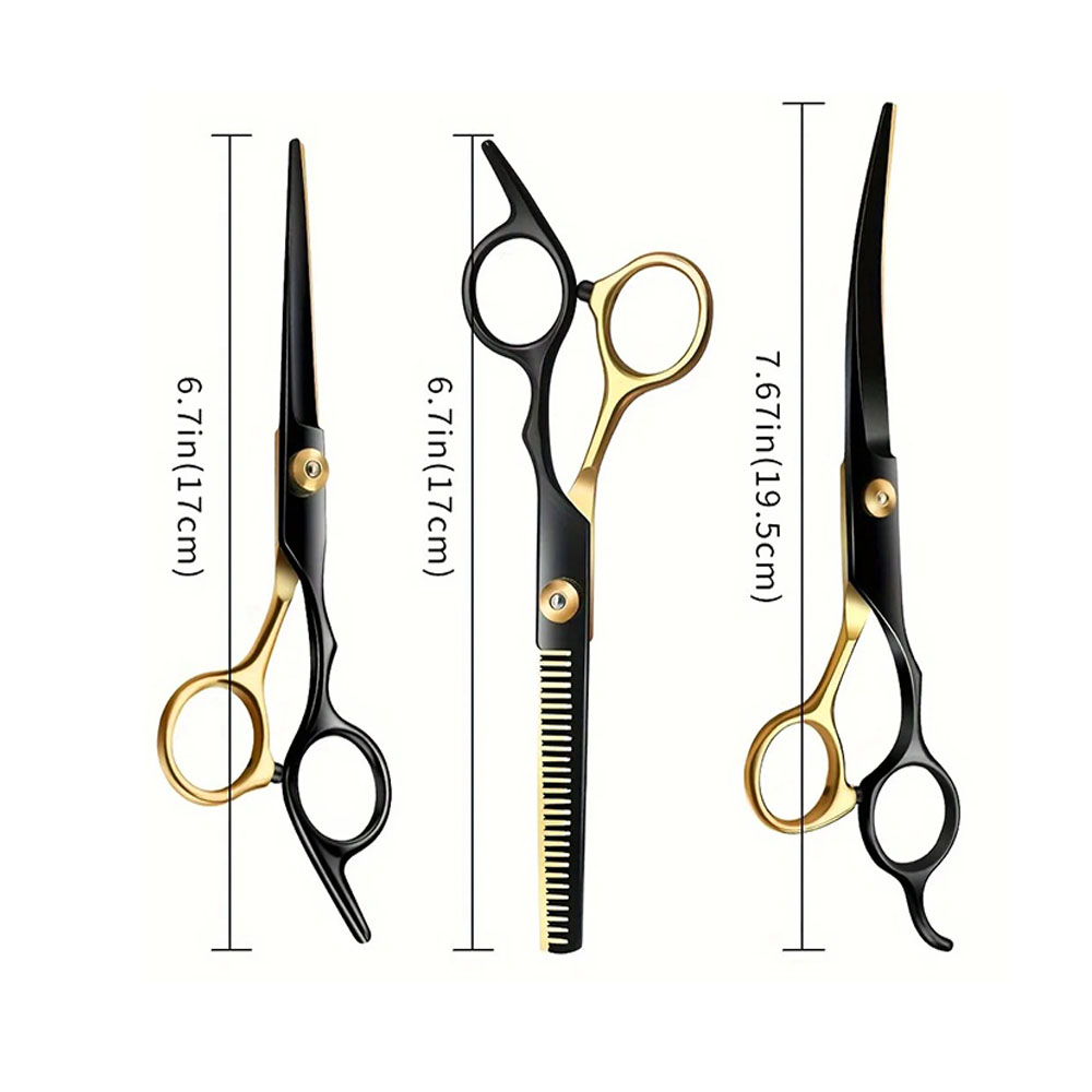 Professional Pet Grooming Scissors Curved - Forbici Professionali Curve da 7 Pollici