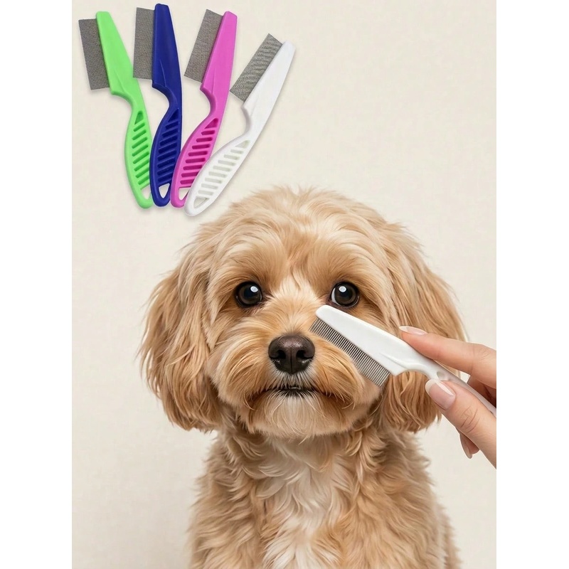 Pettine per la rimozione delle - Flea Comb Fine Tooth Pet Tear Stain recensione e prezzo
