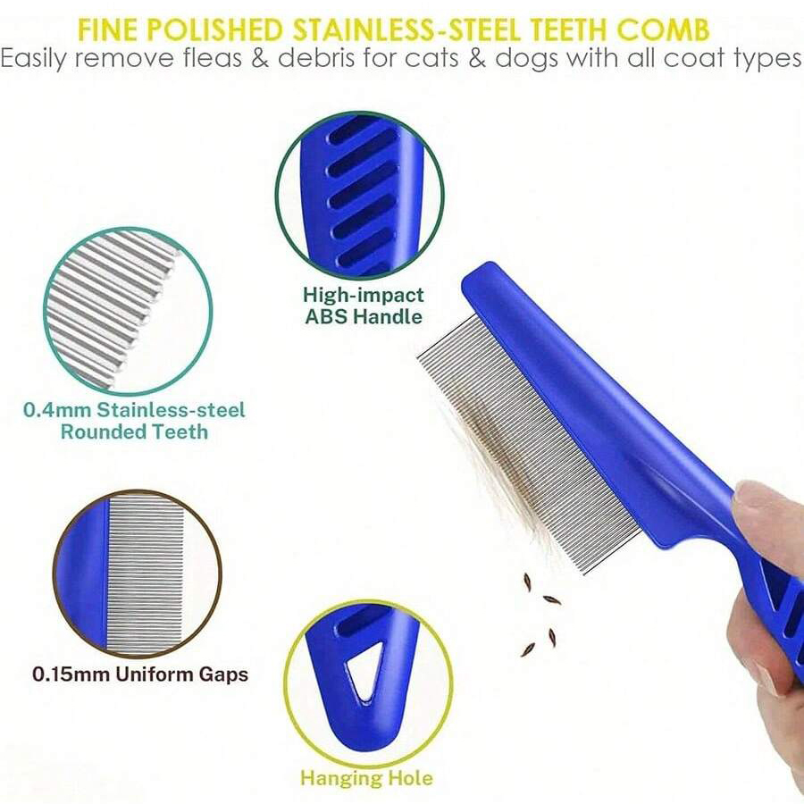 Set di 4/6 pettini per animali - Flea Comb Fine Tooth Pet Tear Stain recensione e prezzo