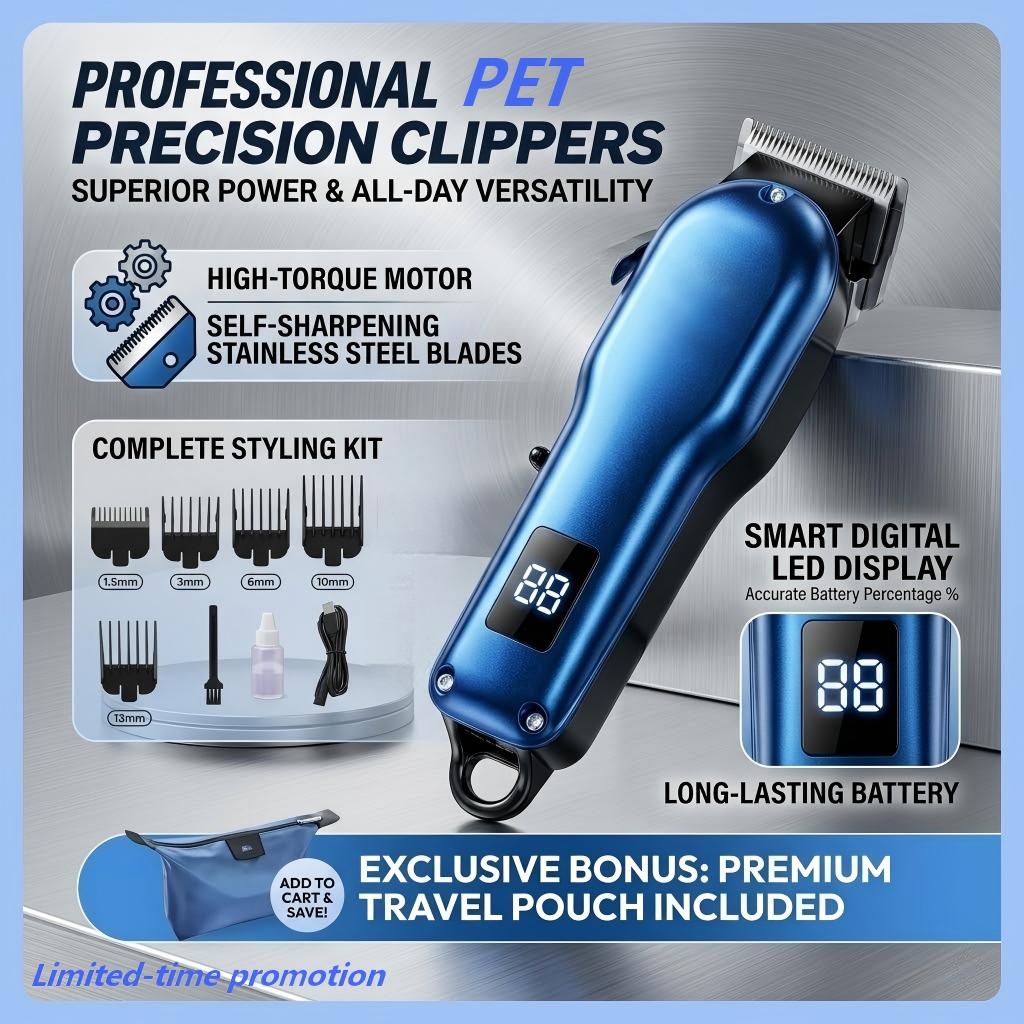 Kit per la toelettatura di can - Cordless Dog Clippers Low Noise Grooming recensione e prezzo