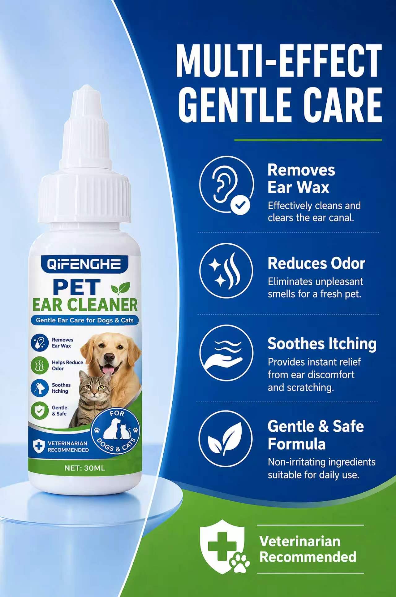 Gocce per la Pulizia delle Ore - Dog Ear Cleaner Solution Drops Wash recensione e prezzo
