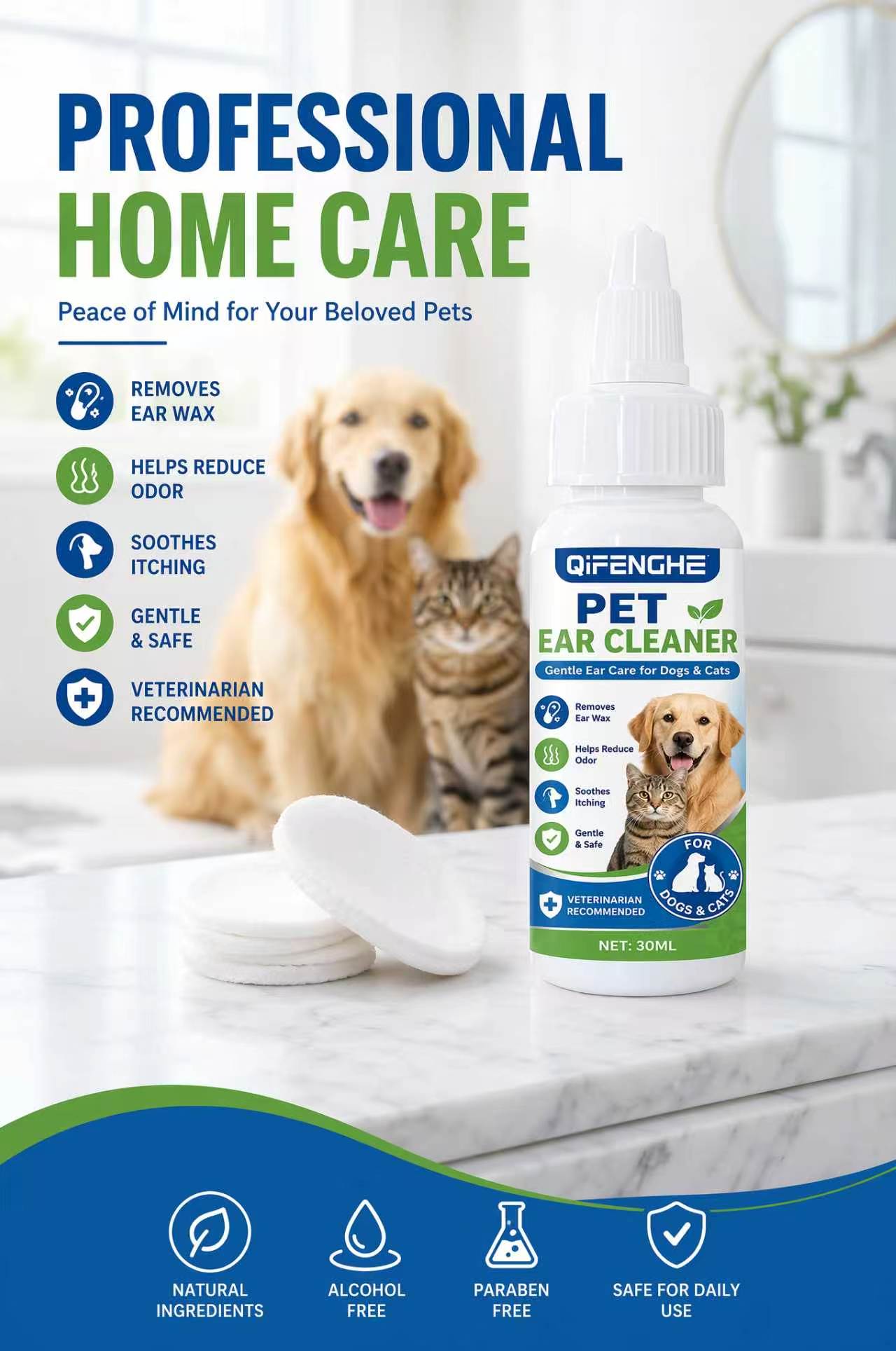 Gocce per la Pulizia delle Ore - Dog Ear Cleaner Solution Drops Wash recensione e prezzo