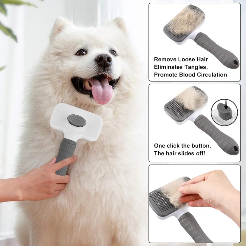 Spazzola autopulente per la ri - Slicker Brush Self Cleaning Pet Grooming recensione e prezzo