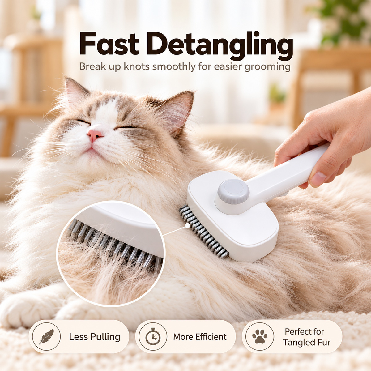1 pz Spazzola 2 in 1 per toele - Slicker Brush Self Cleaning Pet Grooming recensione e prezzo