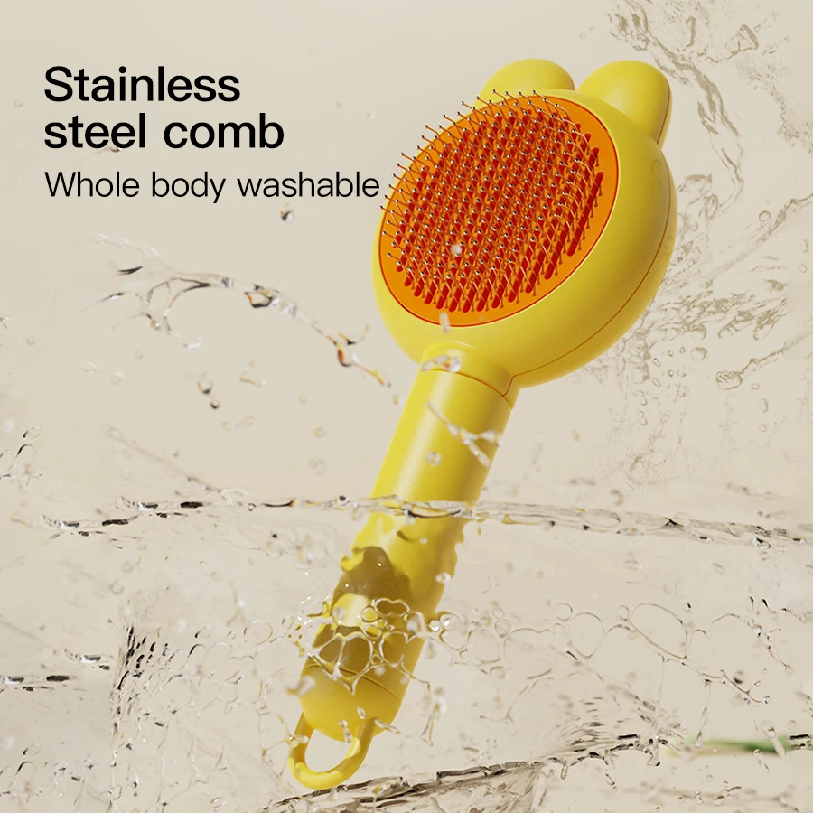 1 Pezzo Spazzola per la Rimozi - Slicker Brush Self Cleaning Pet Grooming recensione e prezzo