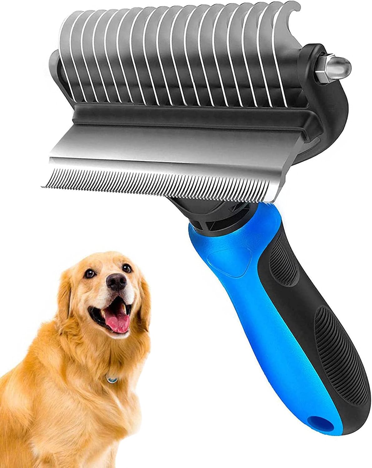 Spazzola per la toelettatura d - Undercoat Rake Dematting Tool Dog Shedding recensione e prezzo