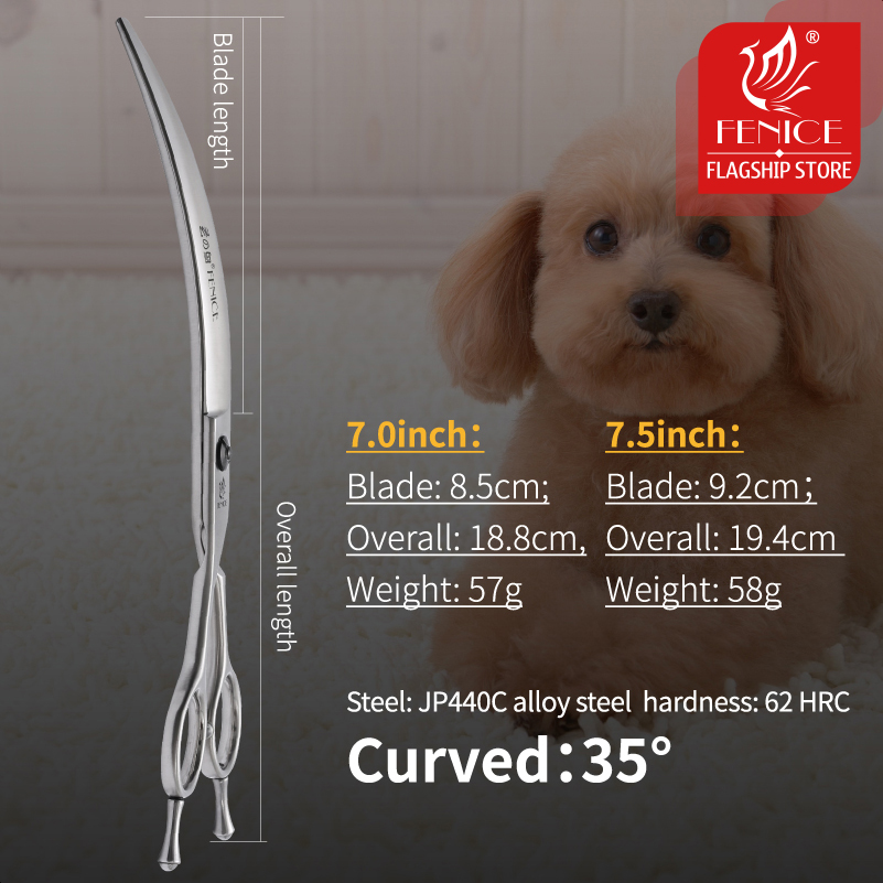 Fenice professionale mano sini - Professional Pet Grooming Scissors Curved recensione e prezzo
