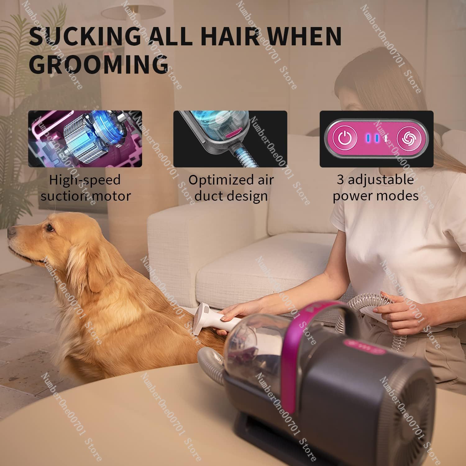 Kit Aspirapolvere 5-in-1 per T - Pet Grooming Vacuum Suction Kit 5 In 1 recensione e prezzo