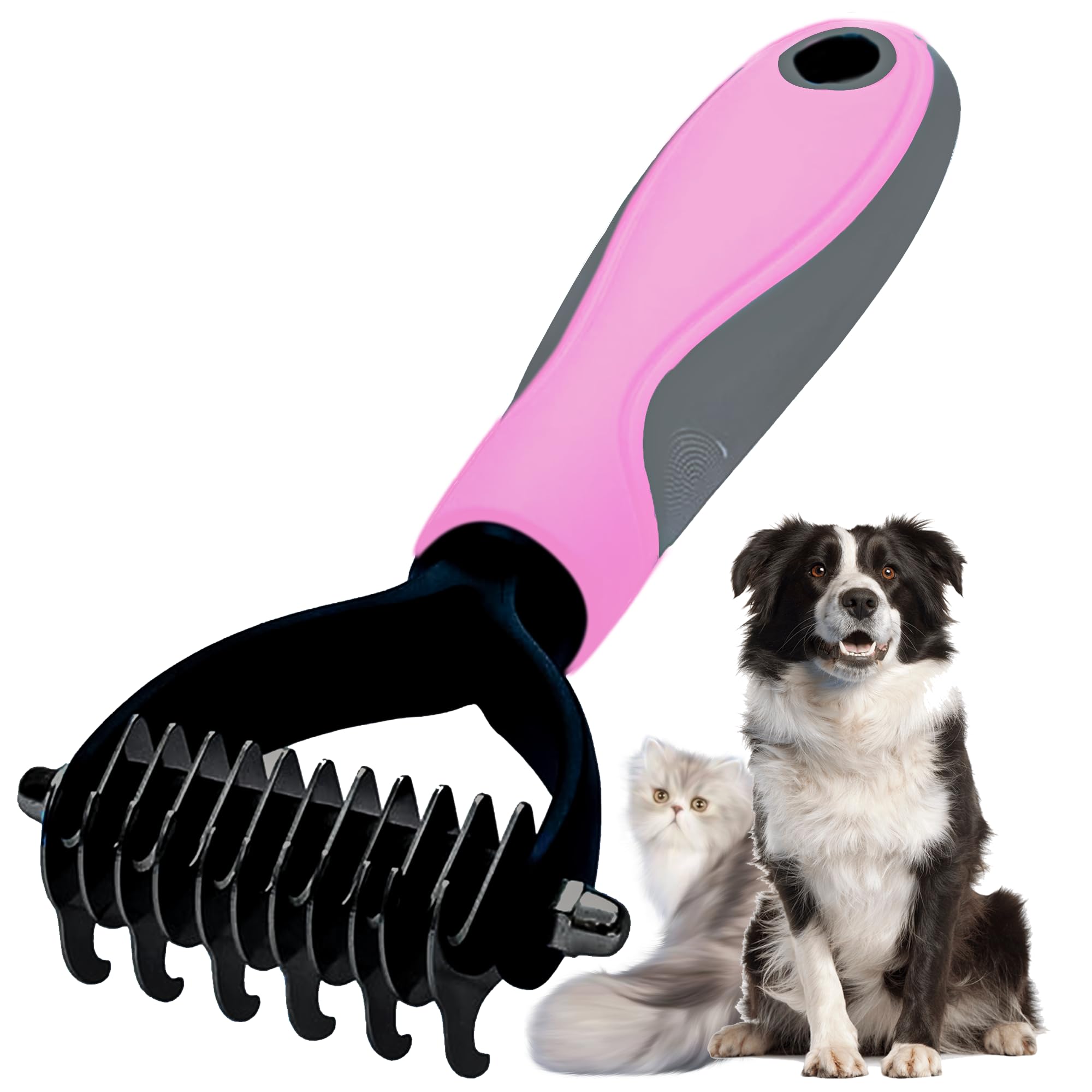 Spazzola per toelettatura anim - Undercoat Rake Dematting Tool Dog Shedding recensione e prezzo