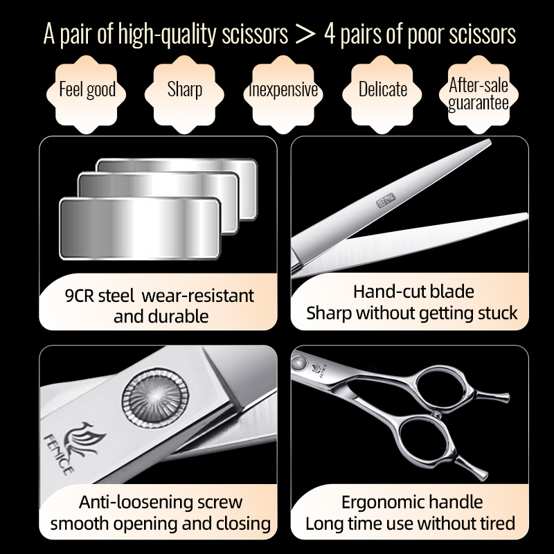 Fenice 6//6.5/7/7.5 pollici fo - Professional Pet Grooming Scissors Curved recensione e prezzo