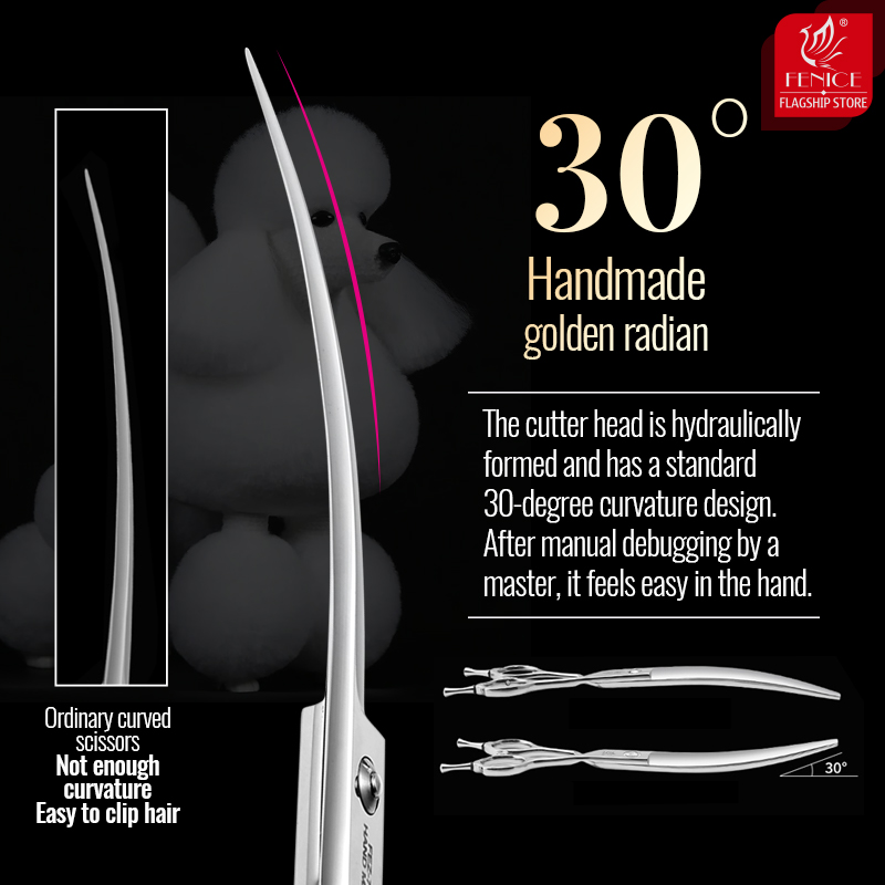Fenice 6//6.5/7/7.5 pollici fo - Professional Pet Grooming Scissors Curved recensione e prezzo