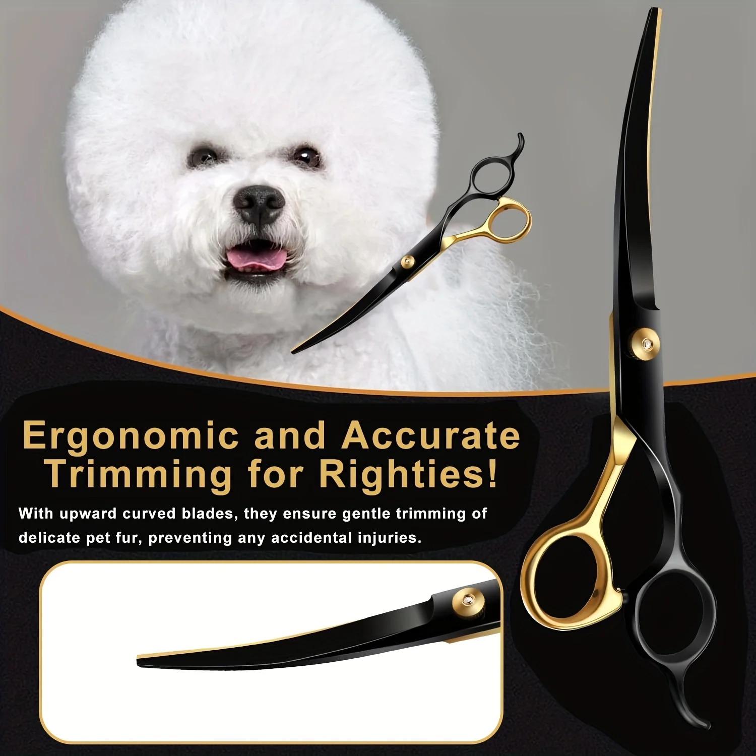 Forbici Professionali Curve da - Professional Pet Grooming Scissors Curved recensione e prezzo