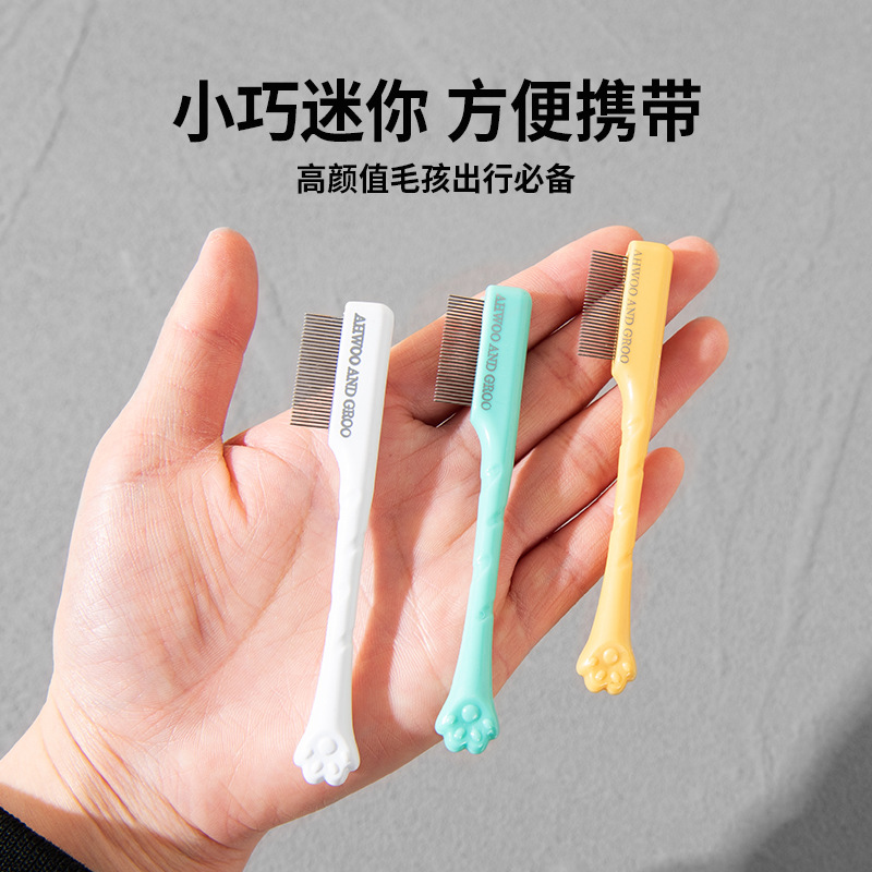 Pettine a denti fini per la pu - Flea Comb Fine Tooth Pet Tear Stain recensione e prezzo